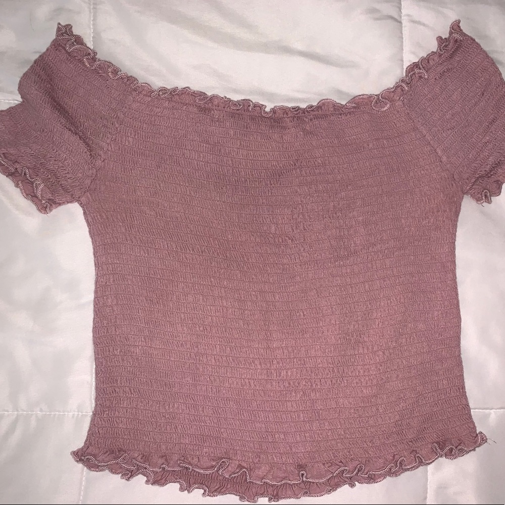 Pink Off the Shoulder Top